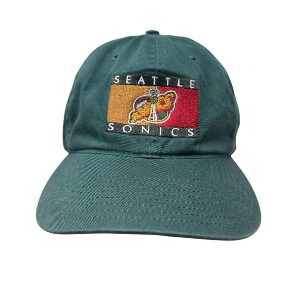 Seattle Supersonics Drew Pearson Vintage Strapback NBA Hat Cap Dad 90's Grail - Picture 1 of 11